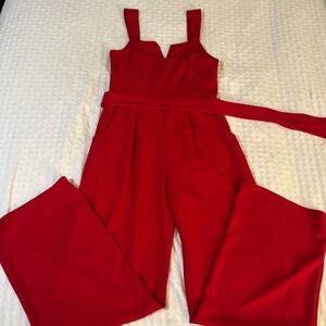 Chic Scarlet Jumpsuit